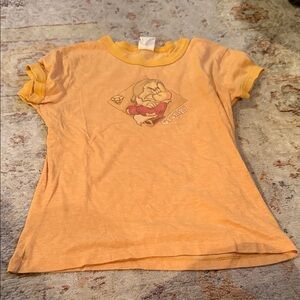 Disney Women's Orange Tee with Character Graphic